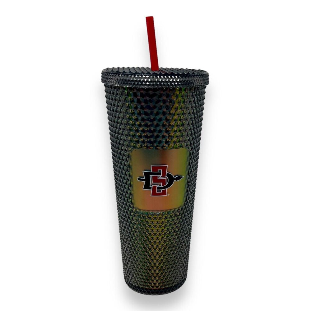 Starbucks San Diego State University (SDSU) Venti Black Studded Tumbler NEW